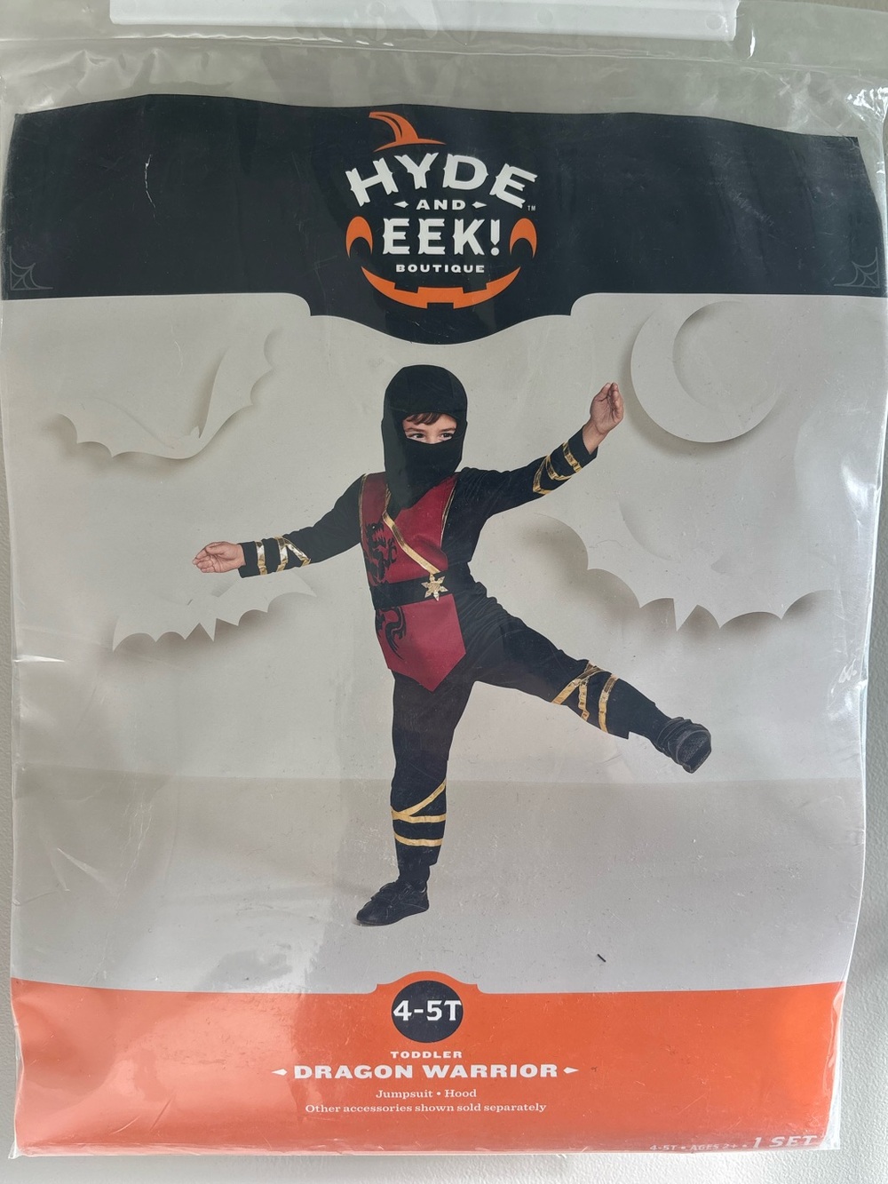 Dragon Warrior/Ninja Toddler Halloween Costume - Size 4-5T